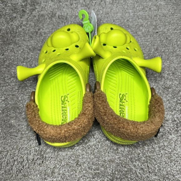 Classic Dreamworks Shrek Clog J3 Juniors Kid's Crocs Lime Punch 209378-3TX,NWT - Picture 6 of 10